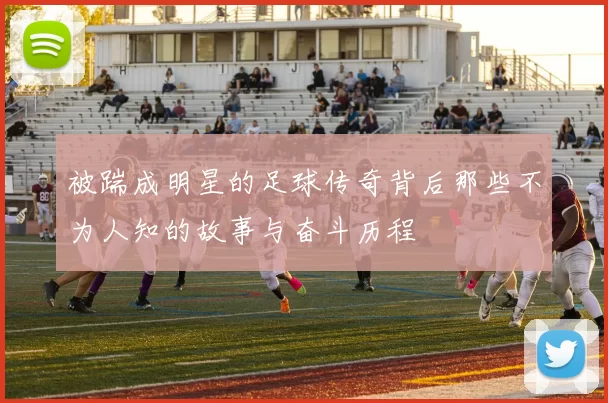 被踹成明星的足球传奇背后那些不为人知的故事与奋斗历程